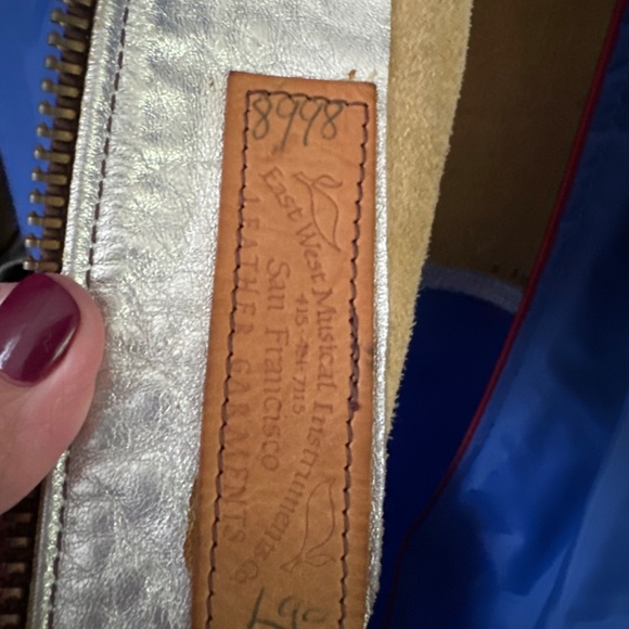 1974 East West Musical instruments custom flame leather jacket - Picture 6 of 16